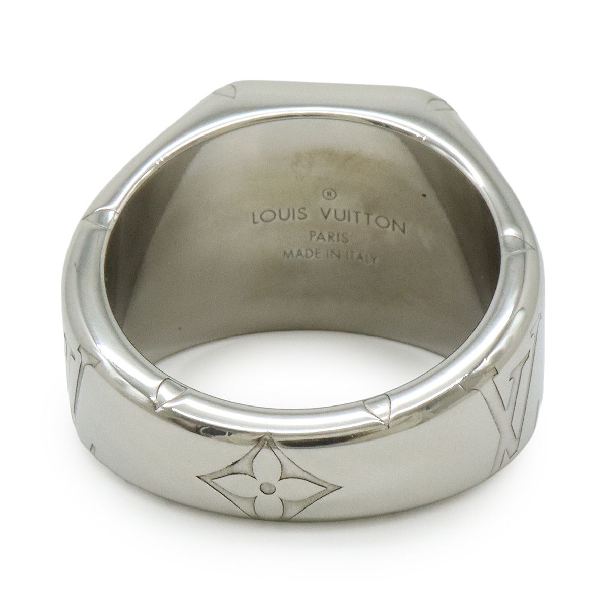 ルイヴィトン シグネットリング モノグラム 指輪 シルバー シグネット