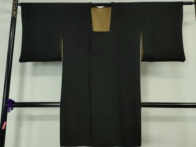 平和屋本店□極上 道行コート リバーシブル ロング丈 木目文 暈し染め