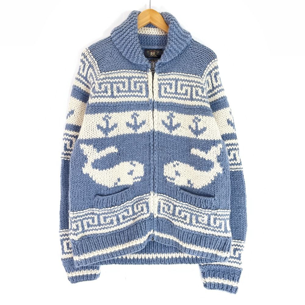 RRL ダブルアールエル 【美品】HAND KNIT クジラ カウチンニット XL