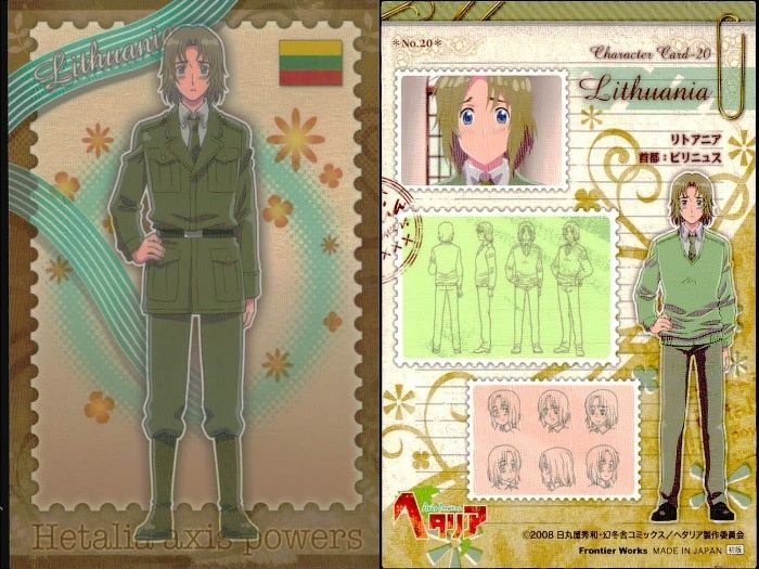 ux104 カード ヘタリア リトアニア No 20 キャラクターカード