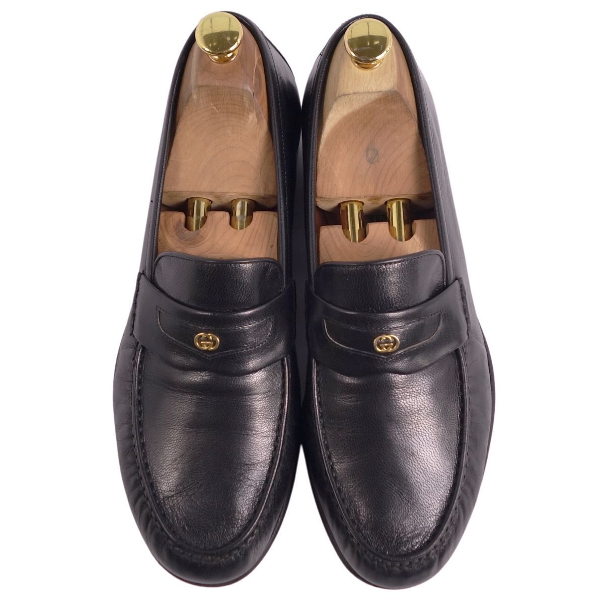 美品 Vintage グッチ GUCCI ローファー モカシン GG金具 レザー - メルカリ