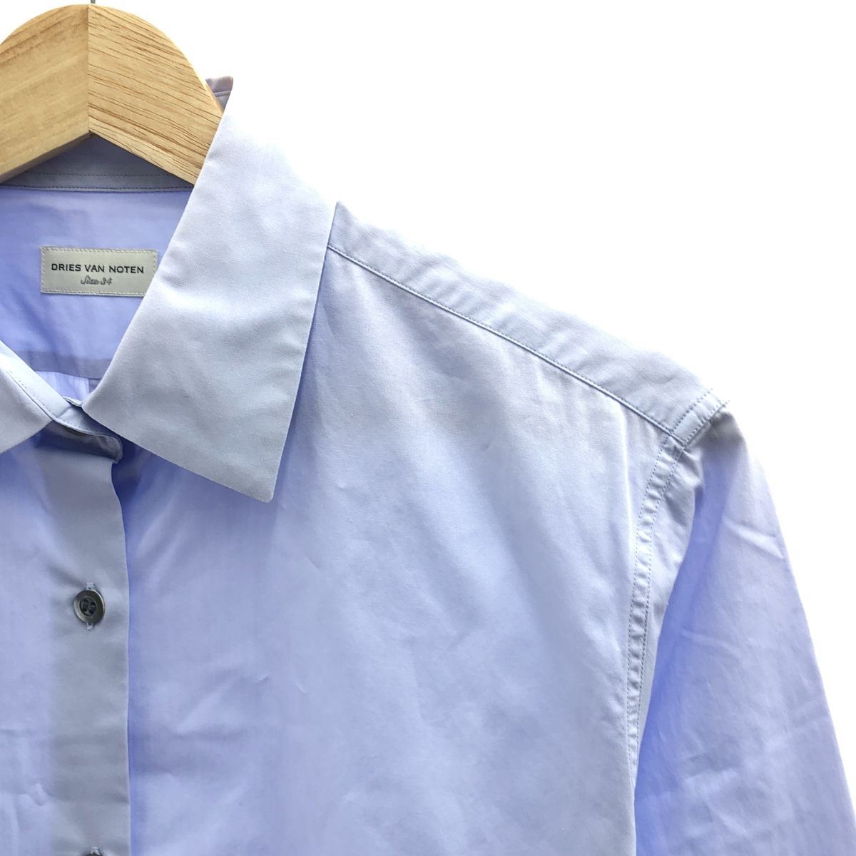 DRIES VAN NOTEN / ドリスヴァンノッテン | コットン スタンダードシャツ | 34 | ライトブルー | レディース DRIES VAN NOTEN - DRIES VAN NOTEN / ドリスヴァンノッテン