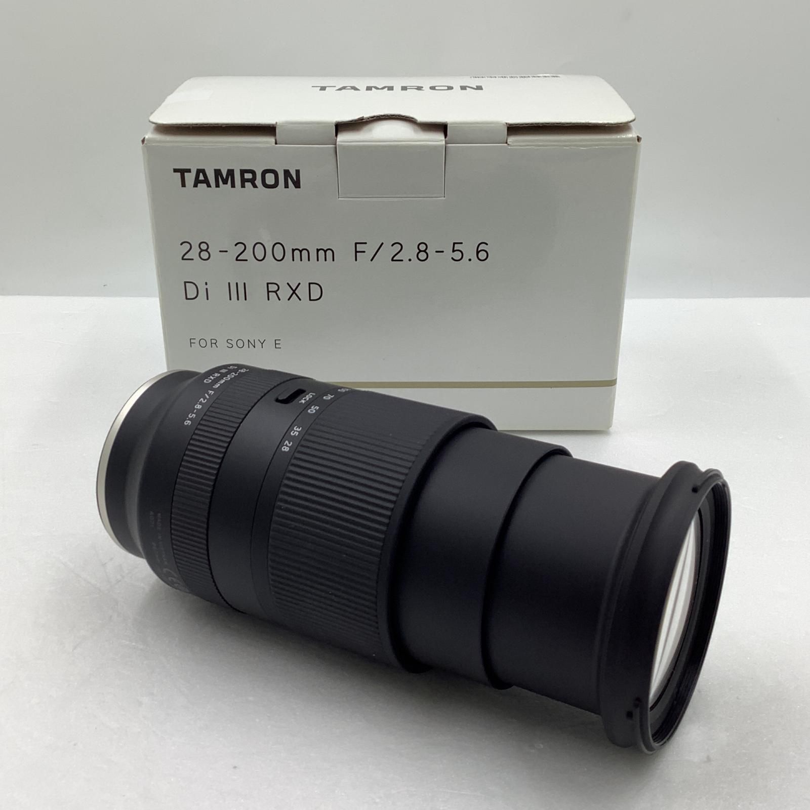 【全額返金保証】【最速発送】TAMRON 28-200mm F/2.8-5.6 Di III RXD (Model A071) SONY Eマウント 美品 動作確認済