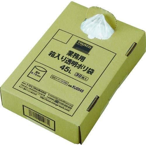 2営業日で発送 TRUSCO トラスコ中山 TRUSCO まとめ買い 業務用ポリ袋 透明 箱入 0.15×45L 30枚入