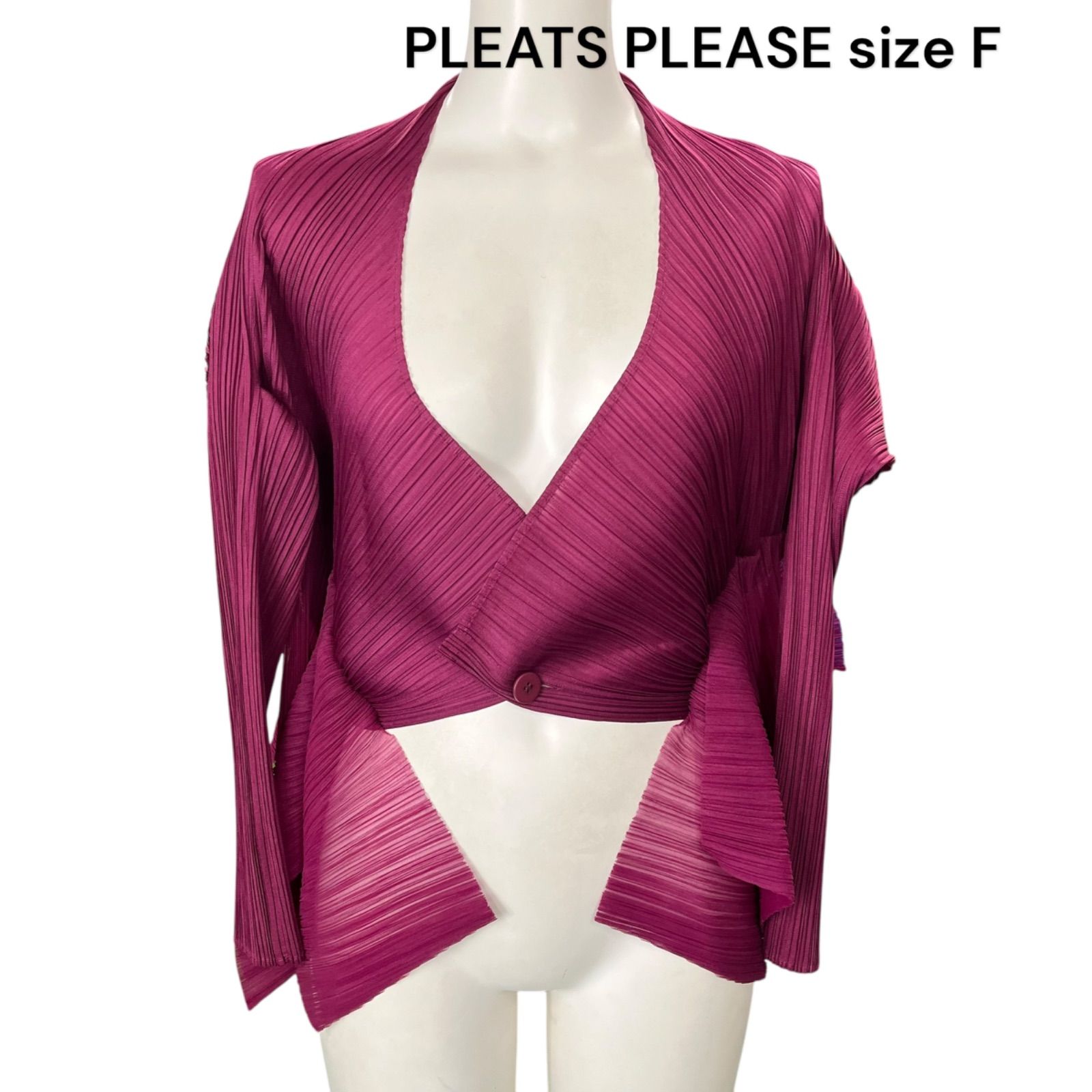 極美品 プリーツプリーズ PLEATS PLEASE 美しいワインレッド 