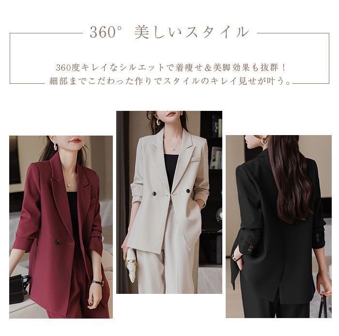 美品/日本製☆ LANVIN/ランバン☆カシミヤウール/秋冬パンツスーツ  