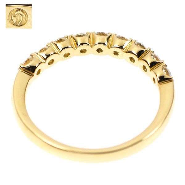 ダイヤモンドシライシ K18YG ダイヤモンド リング 0.531ct ハーフ  