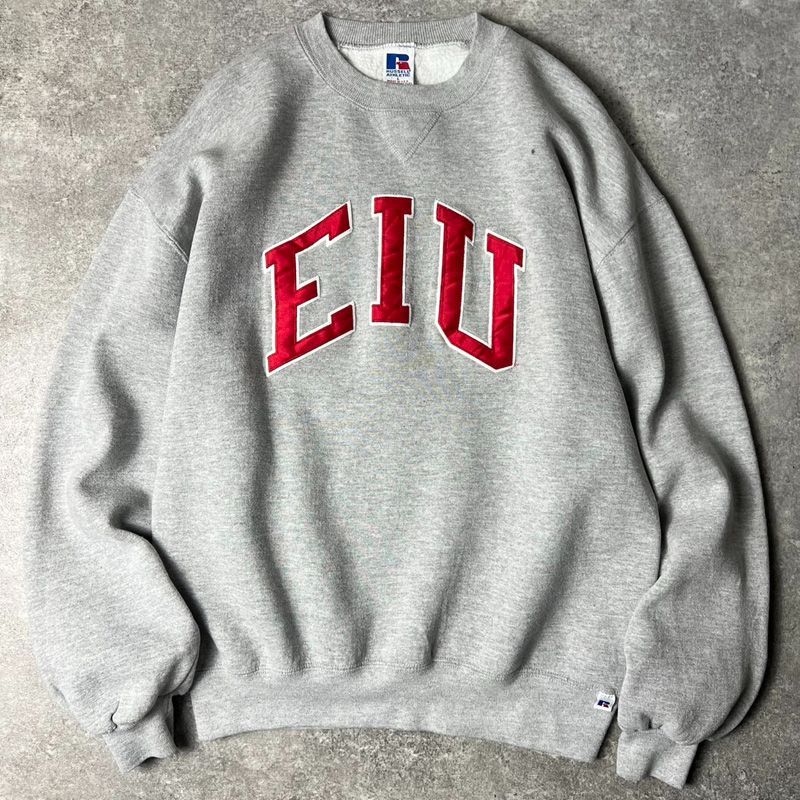 90s USA製 UCLA カレッジスウェット RUSSEL 社製ボディ 90's RUSSELL ATHLETIC ''UCLA BRUINS'' 3段プリント 前V