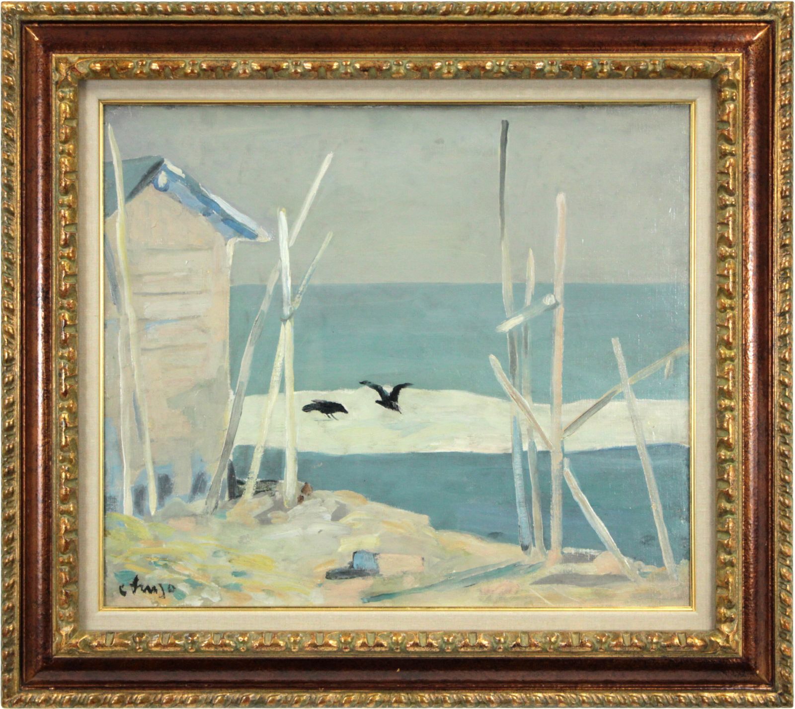 岩船修三 「寂」 油絵・油彩画 絵画 岩船修三 「寂」 油絵・油彩画 絵画 - メルカリ