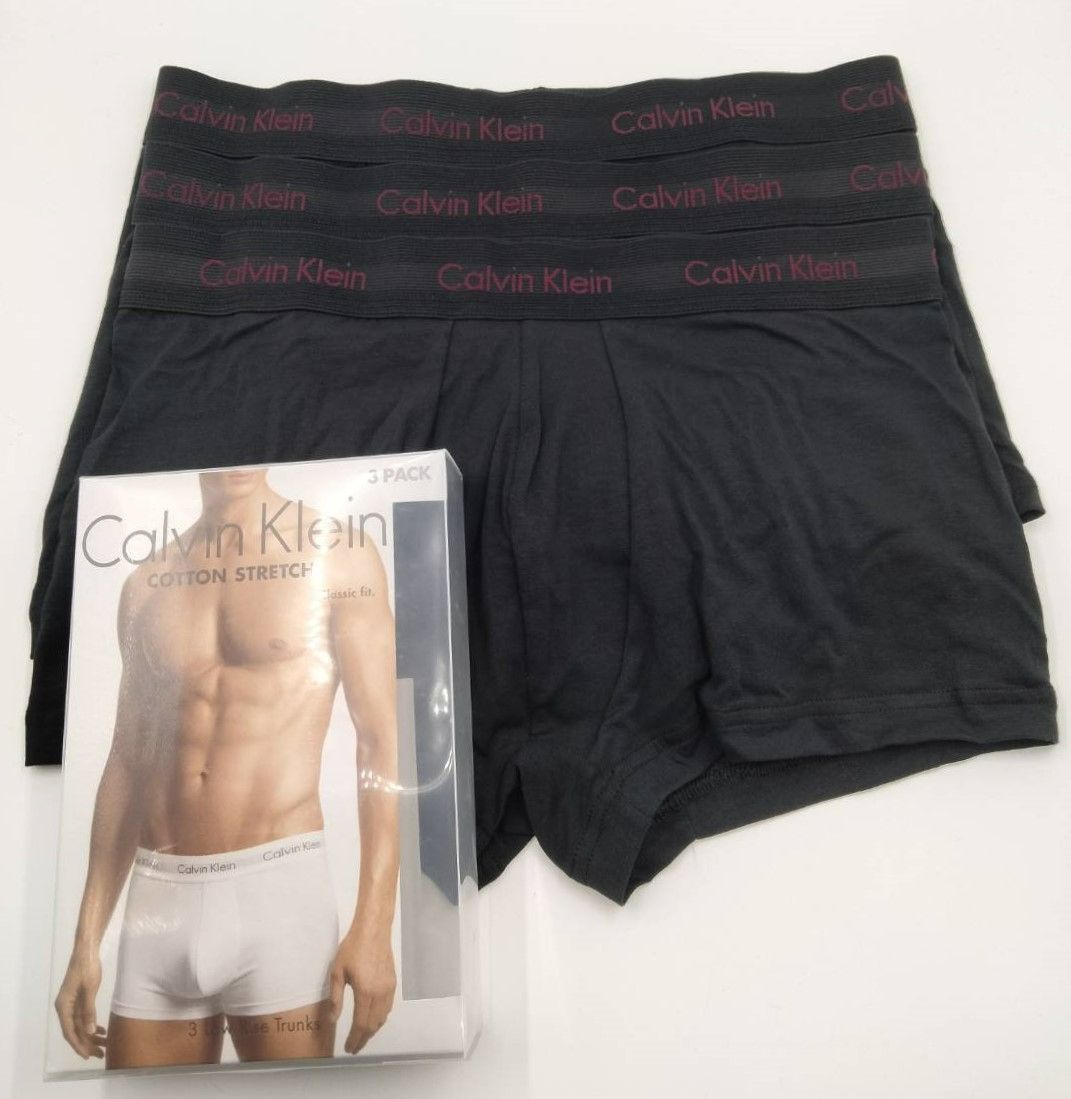 Calvin Klein(カルバンクライン) ローライズボクサー 黒 Mサイズ 3枚セット メンズボクサーパンツ 男性下着 U2664 -  メルカリShops