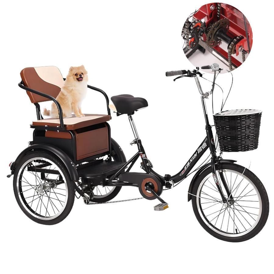 折りたたみ式三輪自転車 3輪クルーザーバイク