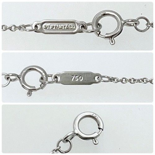 Tiffany&Co. ティファニー リザード ネックレス 750WG 18Pパヴェ 