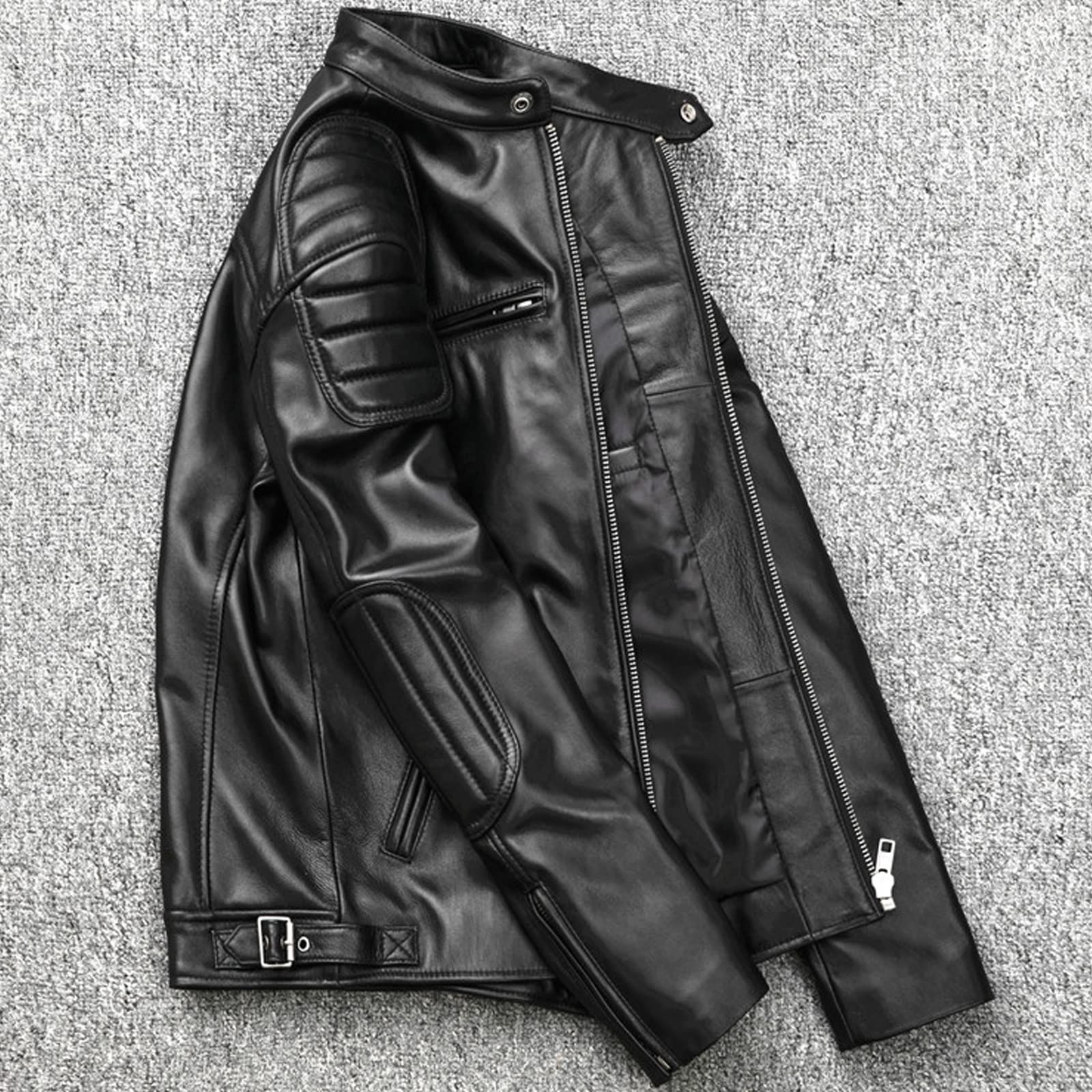 NBLL 本革ジャケット メンズ ジャケット ライダースジャケット 革ジャン ライダース レザージャケット バイクジャケット レザーコート ビジネスコート 羊革 皮ジャン 防寒コート ブルゾン ラム革