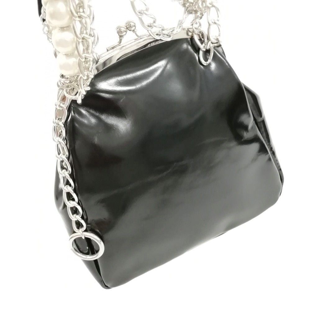 くまJUNYA WATANABE 黒 パールチェーンバッグ Pearl x Chain Clasp Bag – La Garçonne