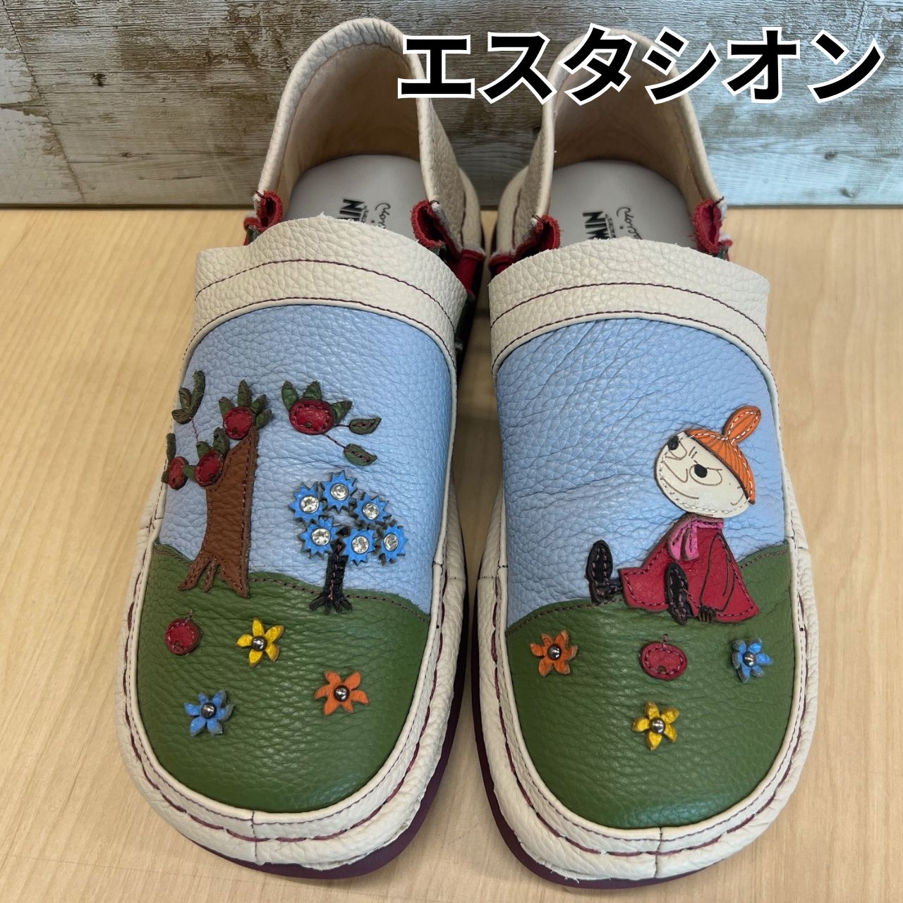 MOOMIN×Estacion ムーミン×エスタシオン リトルミィレザースリッポン TGE625 KIN-KAAI_COM