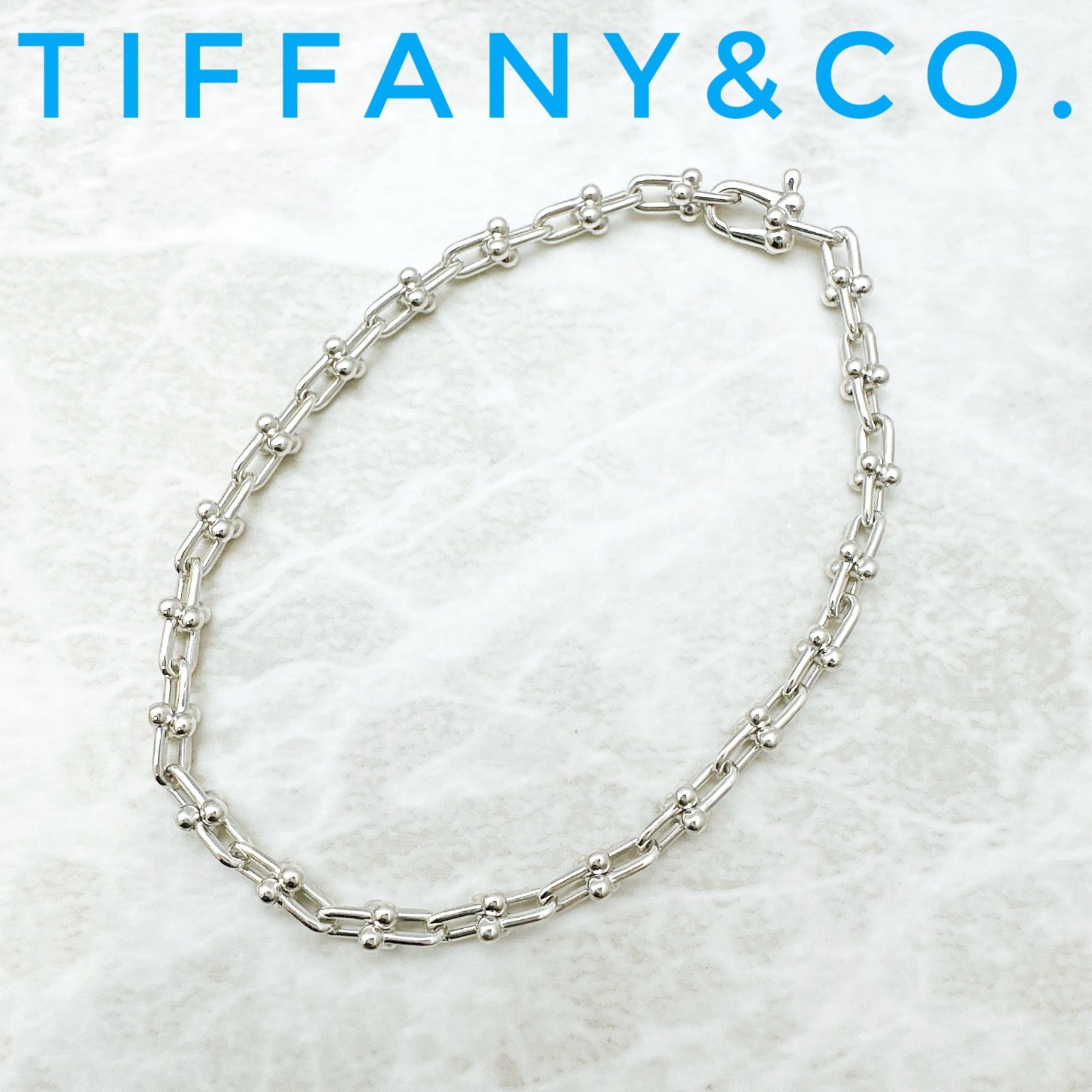 美品🌟Tiffany＆Co. ハードウェア マイクロリンク シルバー