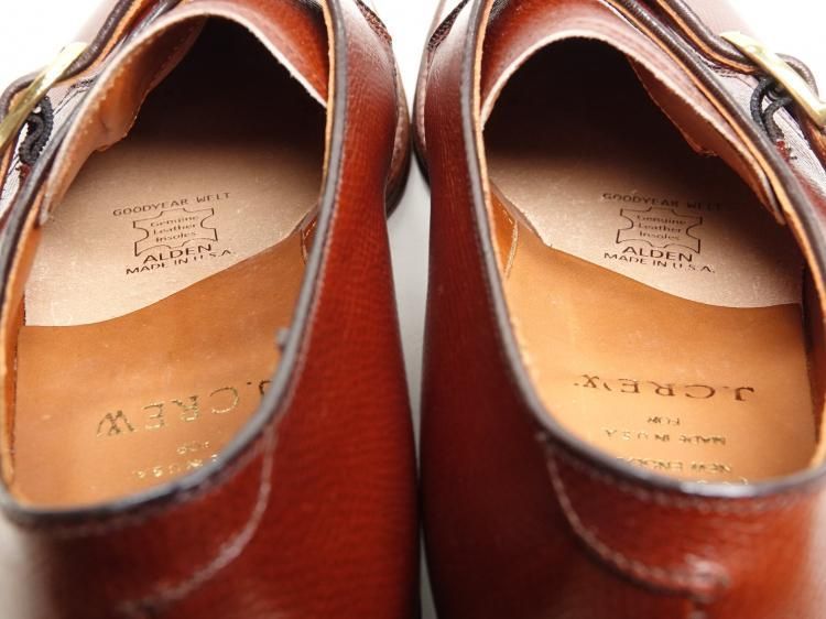 880 /0509 試着程度 オールデン シングルモンク ブラウン アルパイン