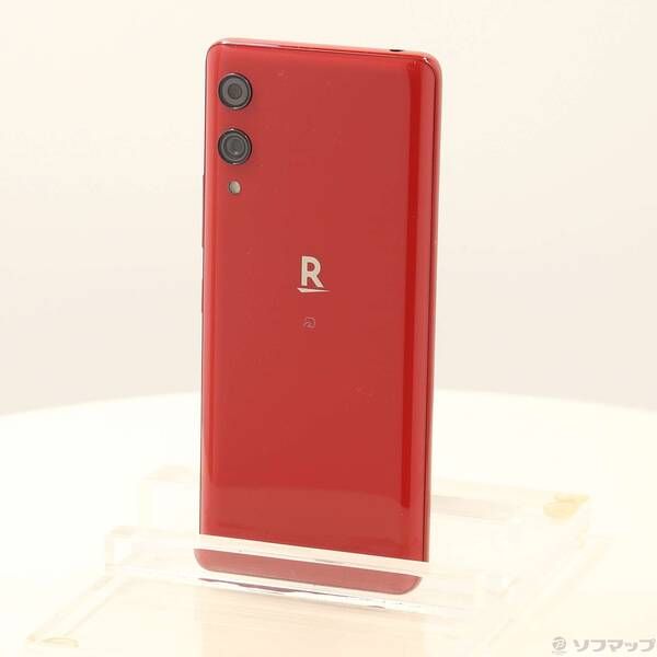 中古品〕 Rakuten Hand 64GB クリムゾンレッド P710 楽天 SIMフリー
