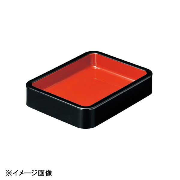 【新品】若泉漆器 D.X尺1寸隅丸番重 黒内朱 B-15-76