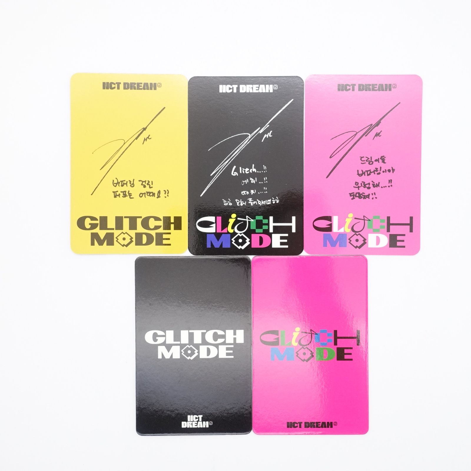 NCTDREAM ヘチャン Haechan 5枚 セット GlitchMode トレカ フォト