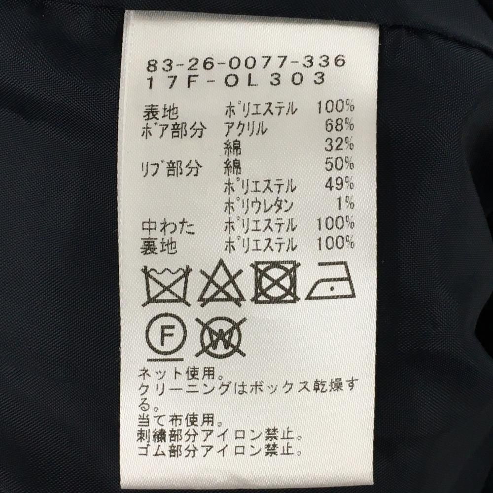 超美品】ビームスゴルフ 中綿ワンピース ネイビー 上部ボア レディース  