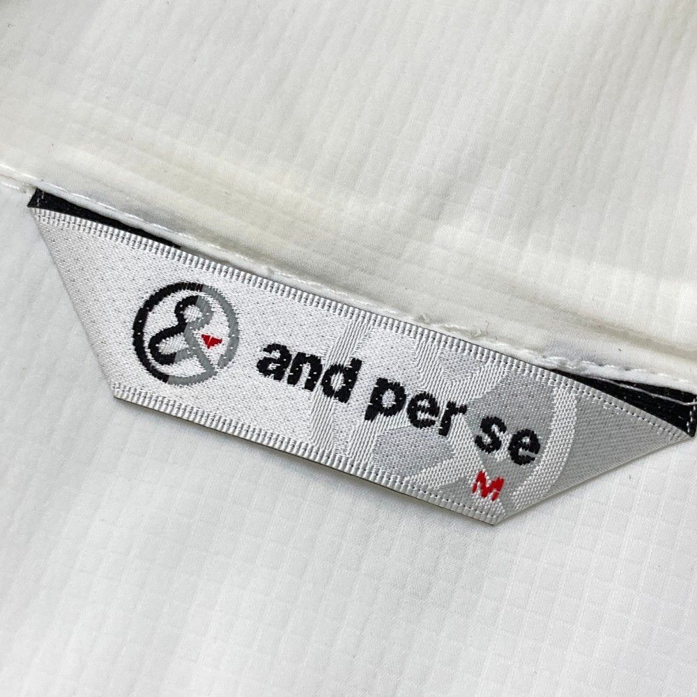 サイズ：M AND PER SE アンパスィ 中綿 ジップジャケット ホワイト系