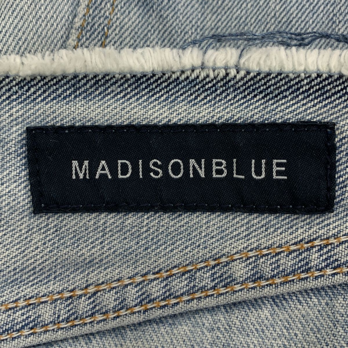 MADISON BLUE | マディソンブルー | ヴィンテージ加工 カットオフ バックスリット デニムスカート | 00 | インディゴ | レディース WWW_MORNINGWALKER_COM