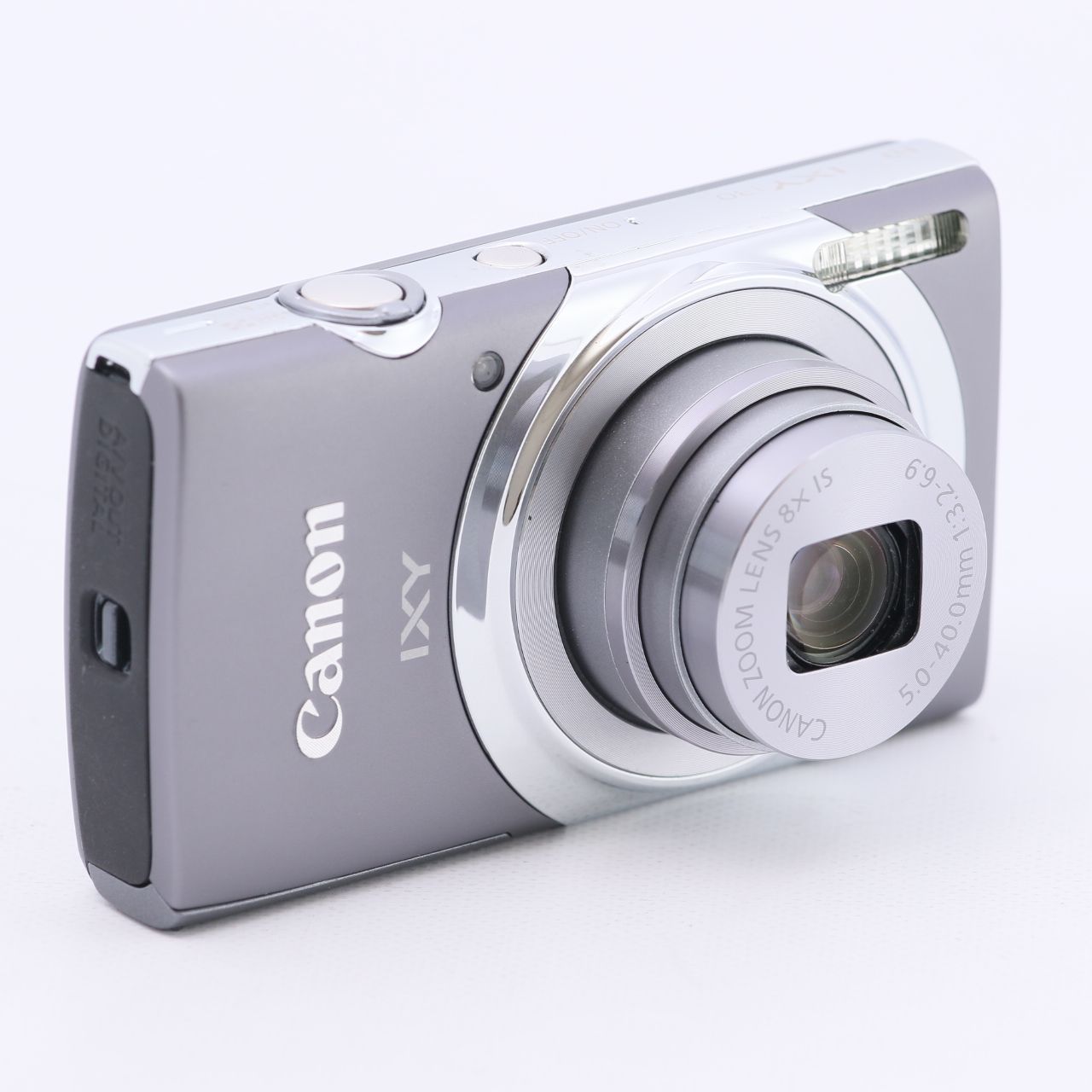 Canon デジタルカメラ IXY 130(GY) 約1600万画素 光学8倍ズーム グレー ...