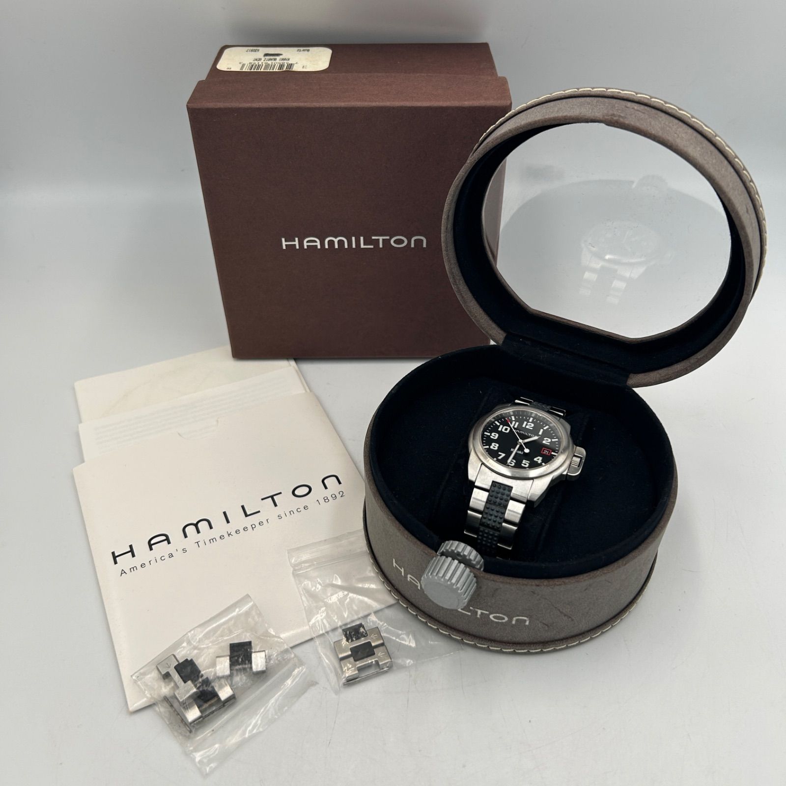 Hamilton ハミルトン Khaki カーキ アクション クォーツ アナログ 腕時計 メンズ メッキ