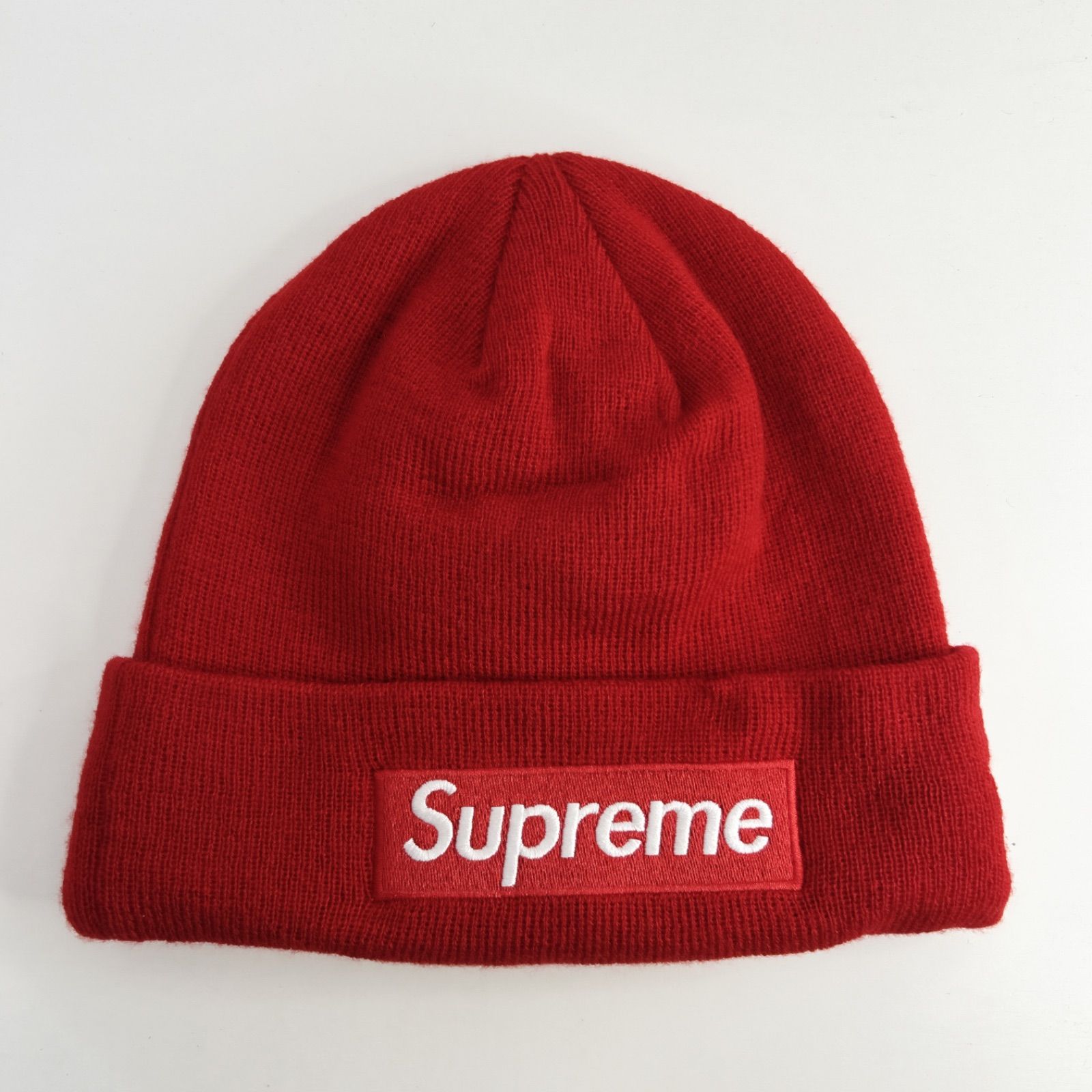 supreme シュプリーム NEW ERA ニューエラ Box Logo Beanie ボックス ロゴ ニット帽 ニットキャップ ビーニー 帽子  レッド 赤 メンズ SB1-1 - メルカリ