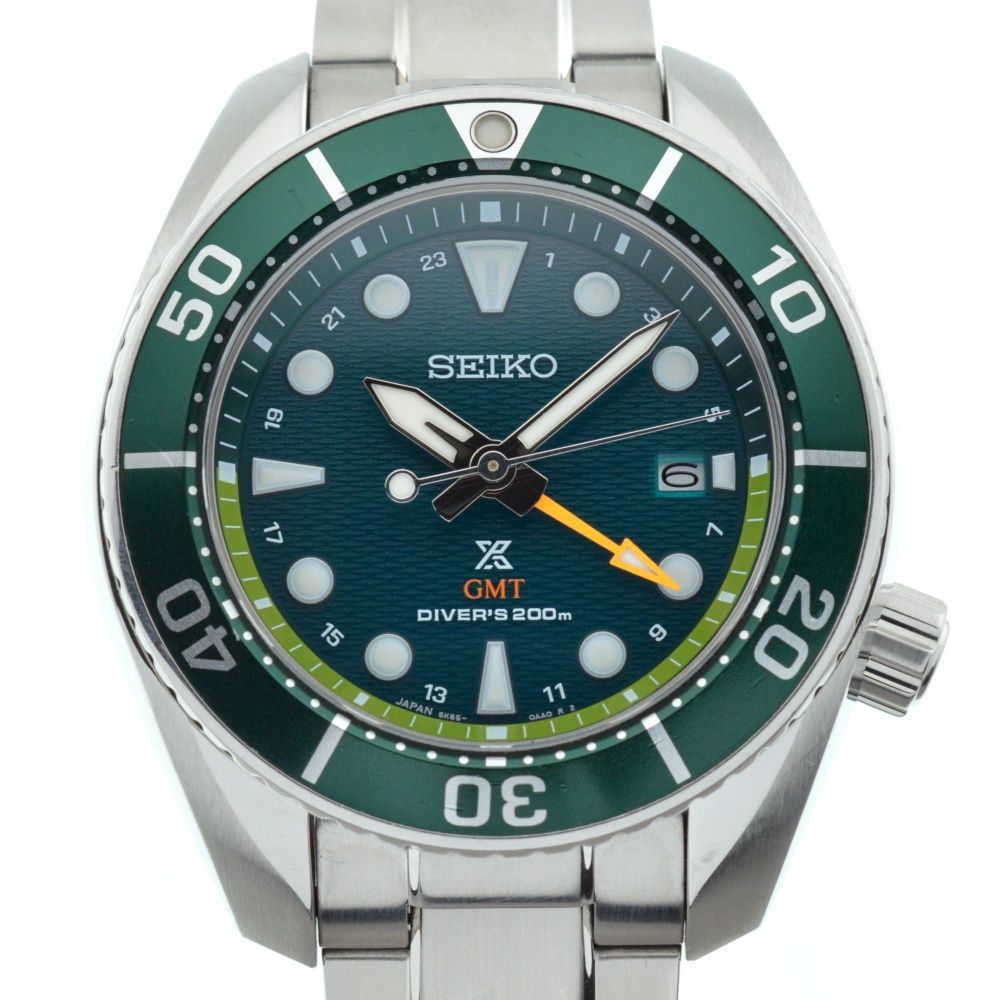 セイコー SEIKO SBPK001|5K65-0AA0 プロスペックス ダイバーズ GMT デイト ソーラー メンズ G 136498