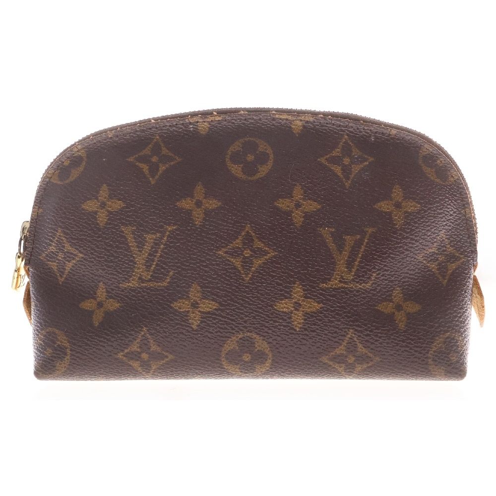 LOUIS VUITTON ルイヴィトン モノグラム ポシェットコスメティックポーチ ブラウン PVC M47515