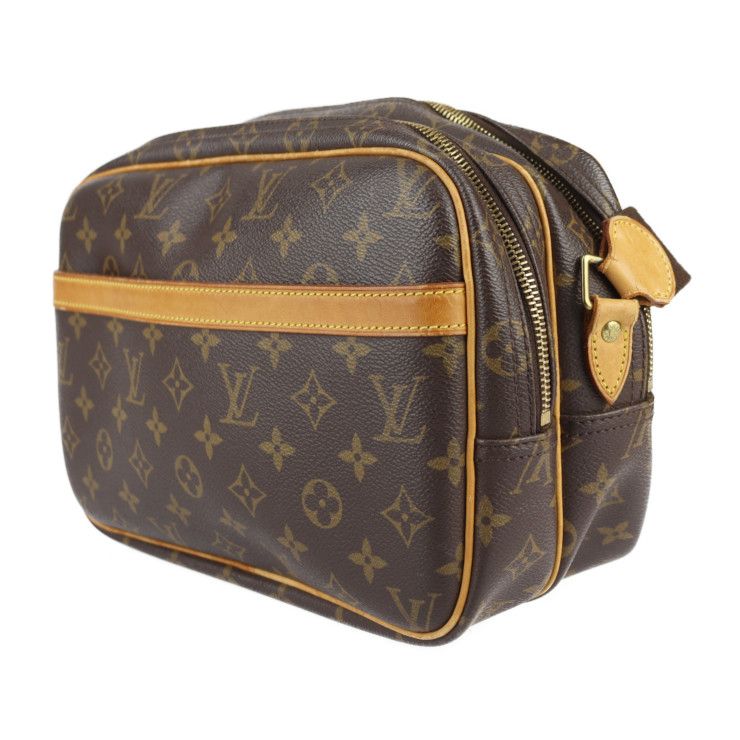 LOUIS VUITTON ルイ ヴィトン リポーター PM ショルダーバッグ M45254 モノグラムキャンバス レザー ブラウン ゴールド金具  メッセンジャーバッグ ビトン 【本物保証】 - メルカリ