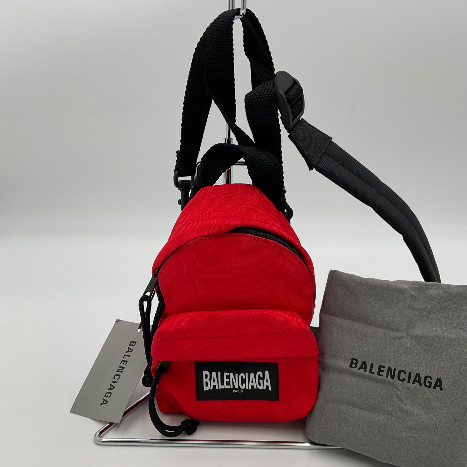 BALENCIAGA 21SS OVERSIZED ミニバックパック バレンシアガ ショルダーバッグ レッド 赤 - メルカリ