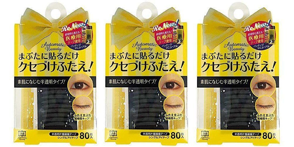 【人気商品】（二重形成片面テープ） スティック付き シングルアイテープ AB-IJ2 オートマティックビューティ 3個セット AB