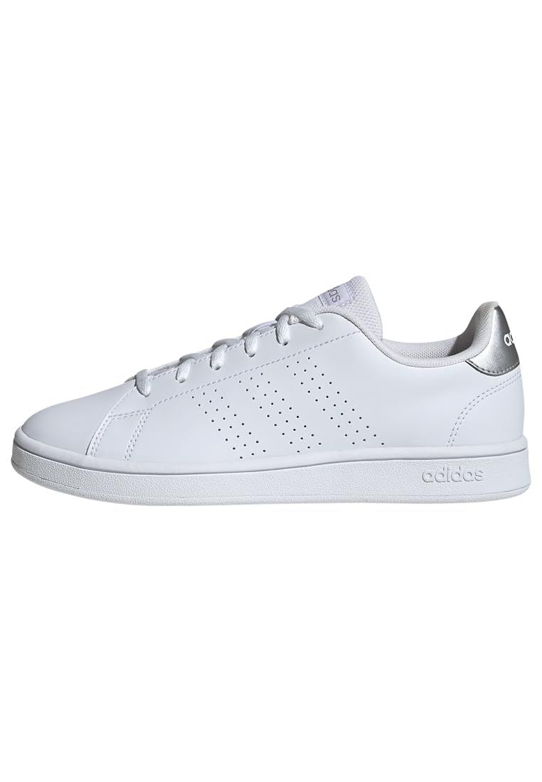 adidas(アディダス) ADVANCOURT BASE W フットウェアホワイト/フットウェアホワイト/シルバーメタリック 24.5CM [ホワイト] [24.5 cm]