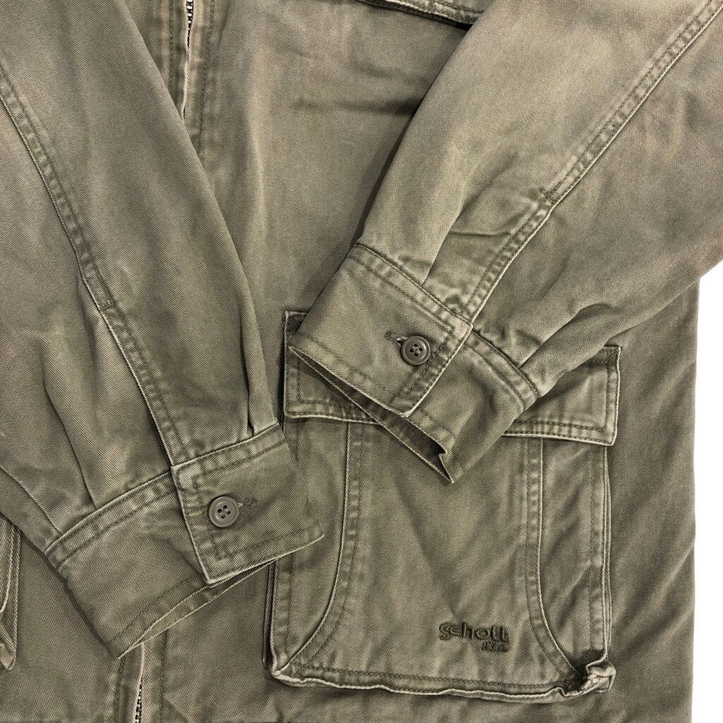 M-65 schott ショット　ミリタリージャケット　グリーン　古着　XL 中古・古着通販】Schott (ショット) レザージャケット グリーン