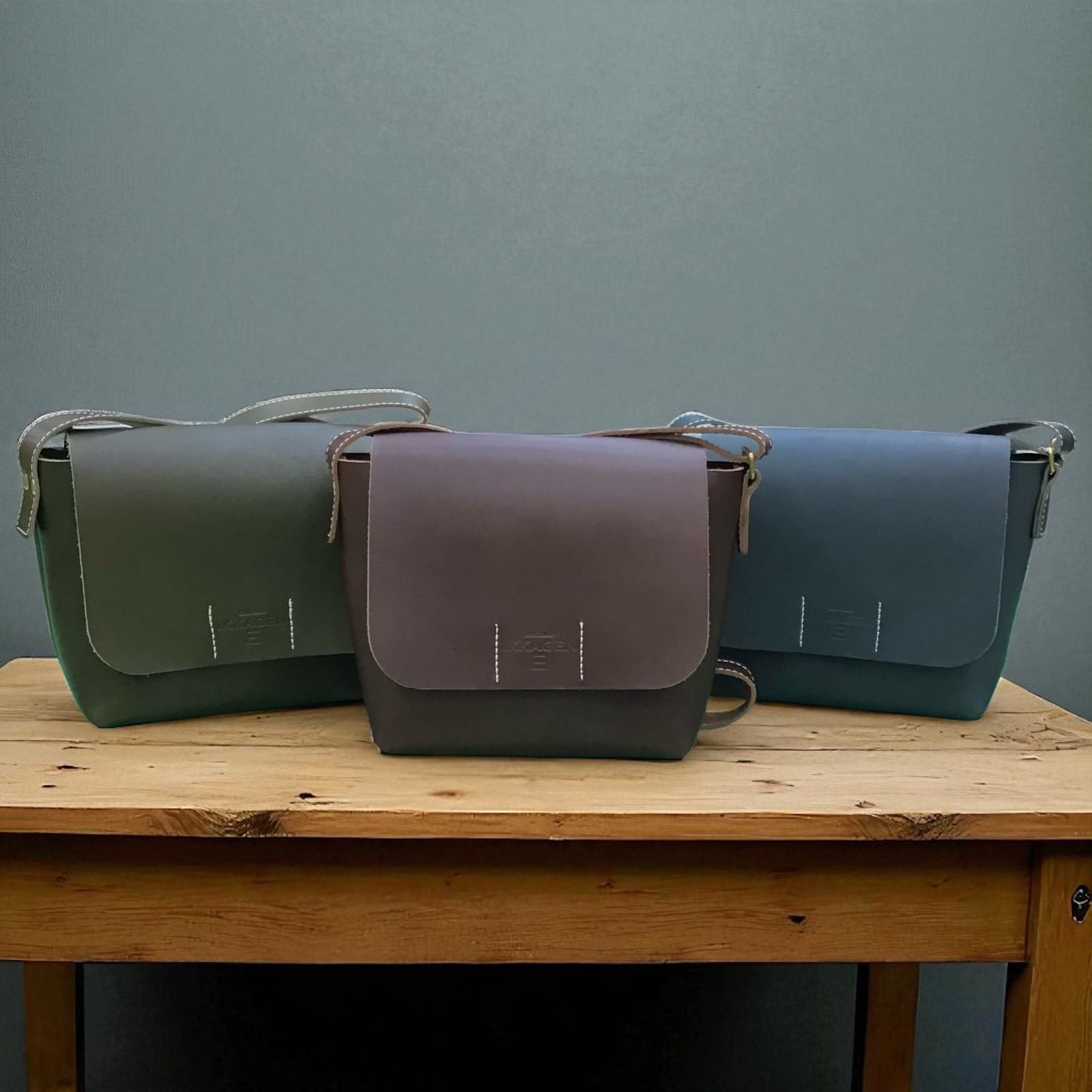 ハンドメイド レザーフラップショルダーバッグ Sサイズ