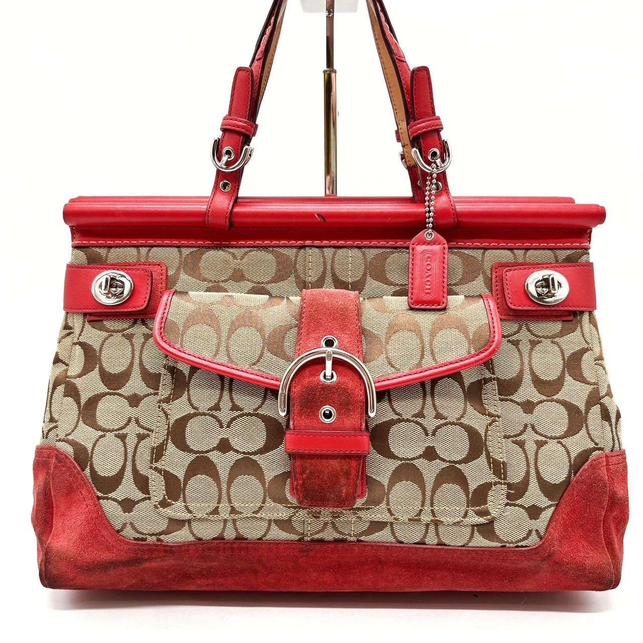 ✨良品✨ COACH コーチ トートバッグ ハンドバッグ ターンロック