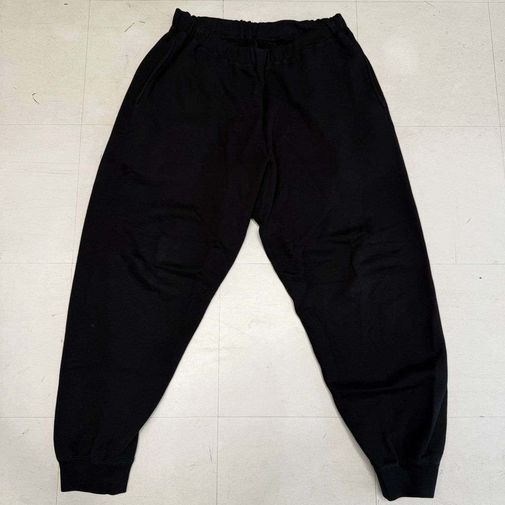 Graphpaper × LOOPWHEELER グラフペーパー ループウィラー LOOPWHEELER for GP Sweat Pants スウェットパンツ GU223-70115B ブラック SIZE 2 中目黒A05