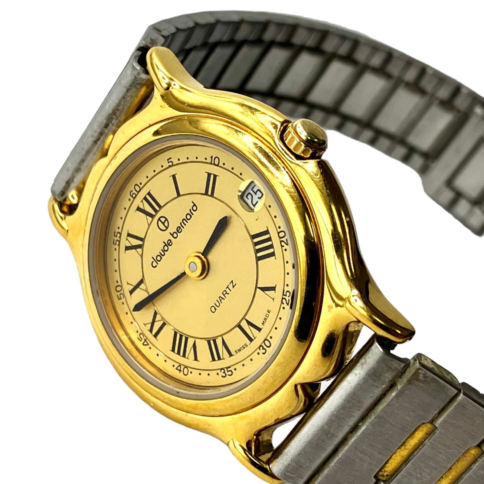 ✨美品★新品電池✨claude bernard レディース腕時計 極美品です⭐️claude bernard】電池新品 クロードベルナール