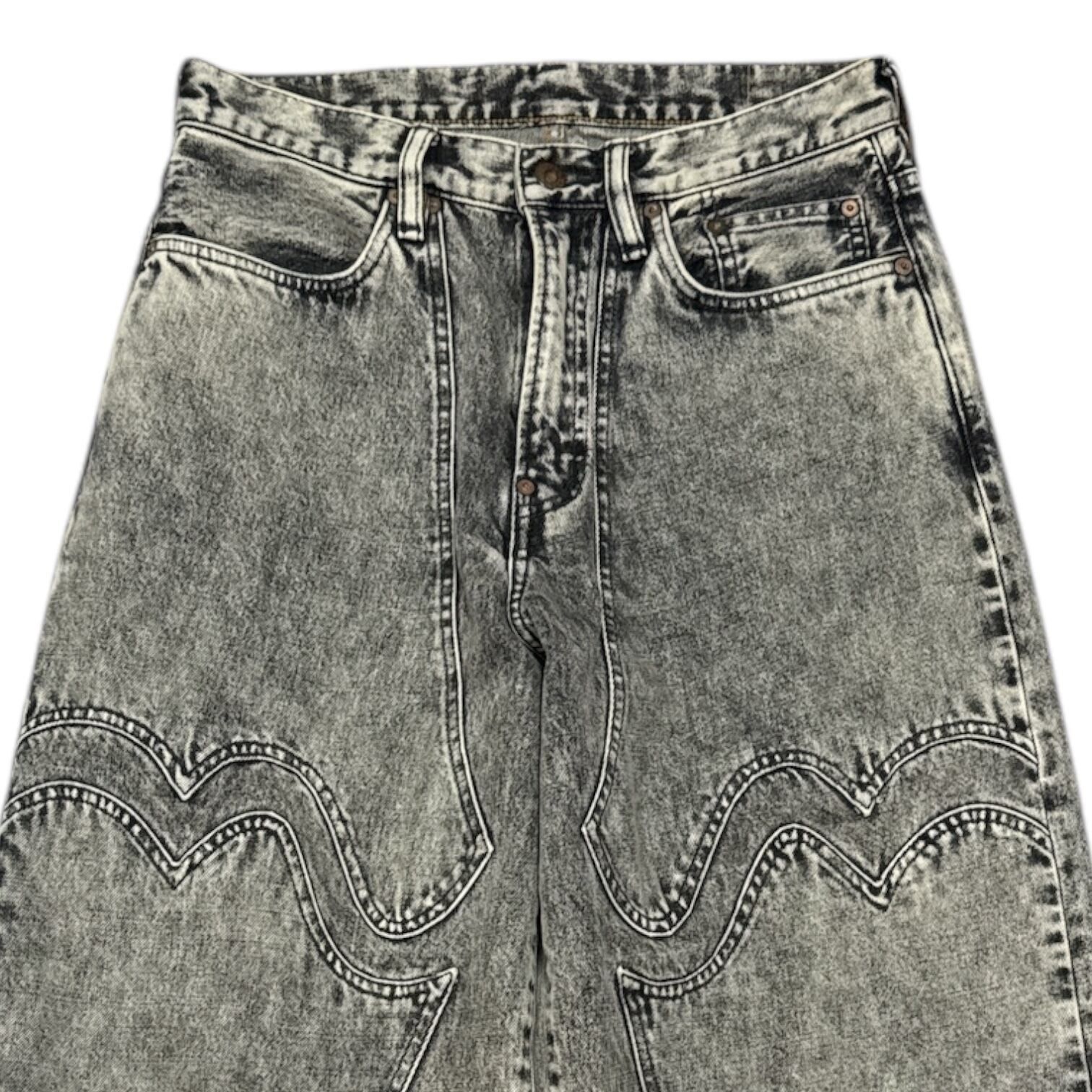SUGARHILL ACID WASHED MODERN WESTERN WIDE TROUSERS - メルカリ