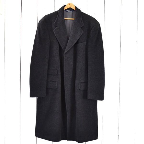 美品　ポロラルフローレン チェスターコート　ブラック 美品 ポロラルフローレン チェスターコート ブラック ポロ バイ ラルフ