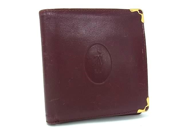 Cartier カルティエ マストライン レザー 二つ折り財布