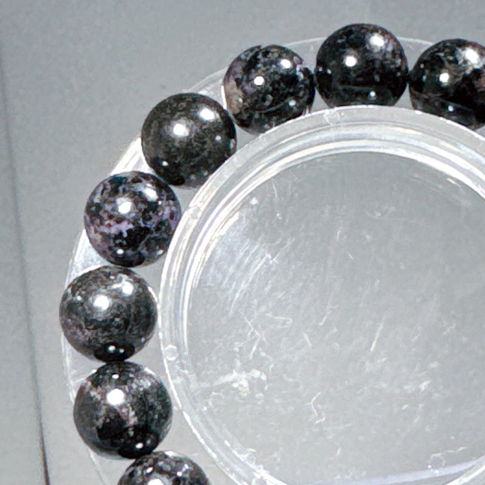 ブラックスギライトブレスレットNO25-2383