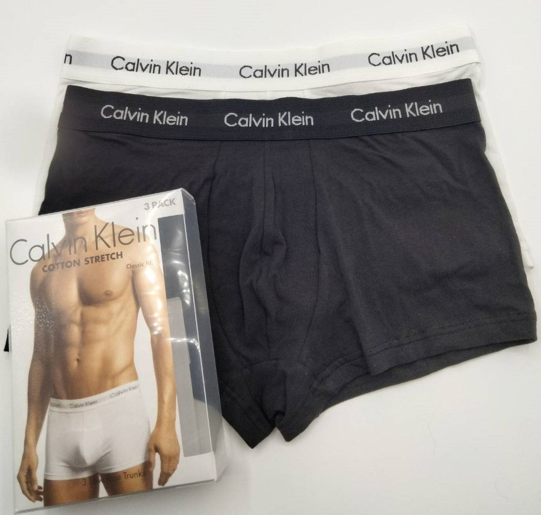 Calvin Klein(カルバンクライン) ローライズボクサーパンツ Black×白 M