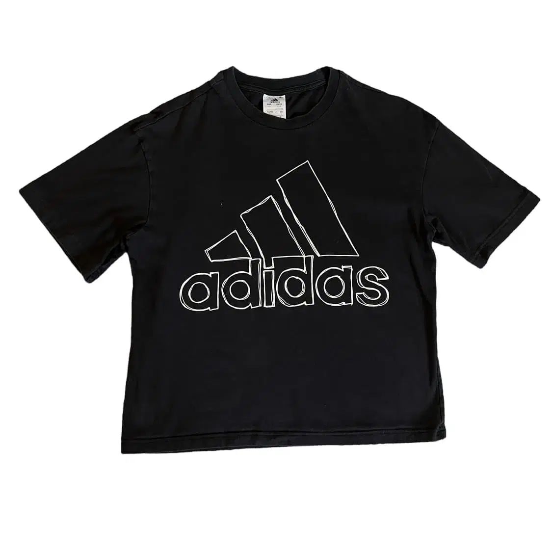 アディダス 半袖ビッグロゴTシャツ】00s 超ビッグサイズ 2XL 黒 古着 - メルカリ