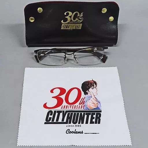 アクセサリー 非金属 レンズ度無し 冴羽リョウモデル シティーハンター30周年記念アイウェア マットブラック シティーハンター×Coolens