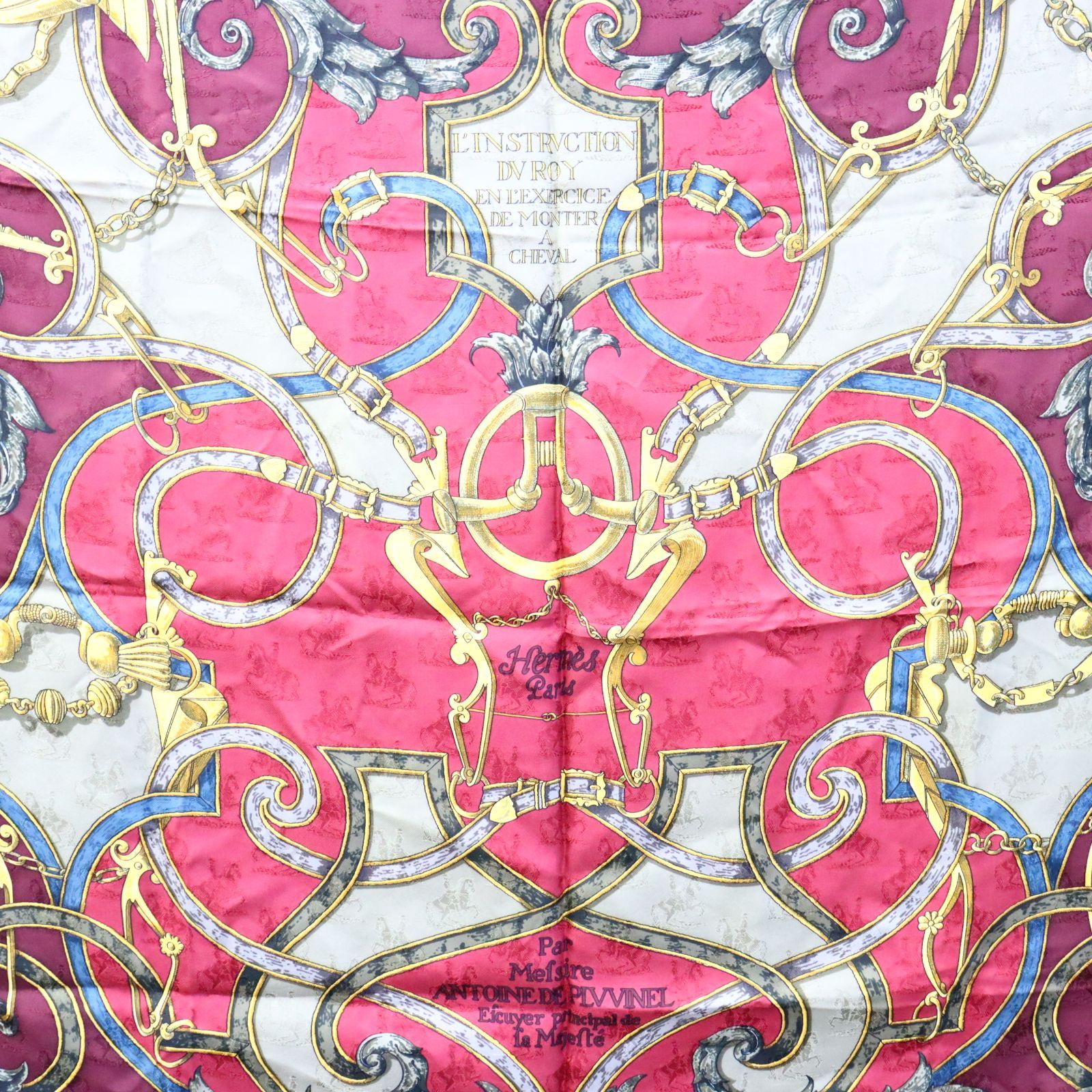 HERMES エルメス L’INSTRVCTION DV ROY帝王学 カレ90 HERMES/エルメス】 カレ90「L INSTRVCTION DV ROY」帝王学