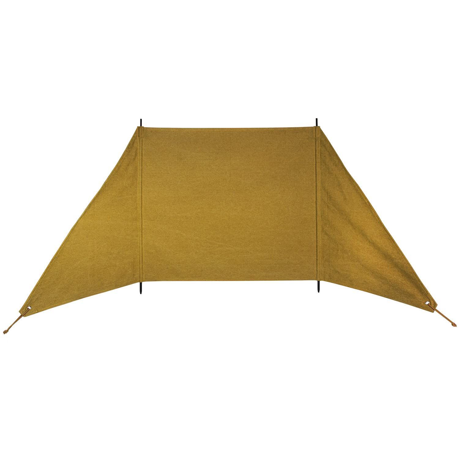 【人気商品】コットン キャンプ アウトドア 帆布製 焚火 焚火陣幕 防風 風よけ 目隠し ウィンドスクリーン 収納袋付 (焚火陣幕)